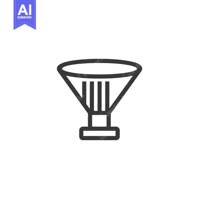 Aset premium populer: Minimalist Martini Glass Icon: Elegant Cocktail Symbol on White Backgr