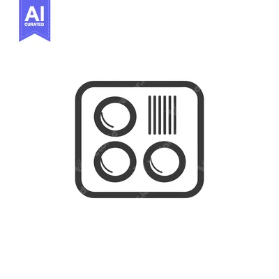 Aset premium populer: Modern Camera Lens Array Icon with Rounded Square Frame