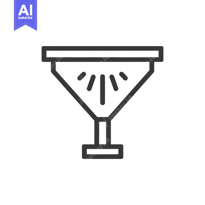 Aset premium populer: Minimalist Icon of a Spotlight with Rays on White Background