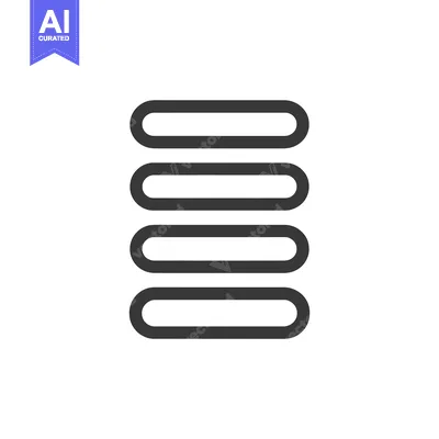 Popular premium asset: Hamburger Menu Icon: Four Horizontal Bars, Rounded Edges, Dark Gray, S