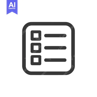 Popular premium asset: Simple Dark Gray Checklist Icon on White Background, Minimalist Design
