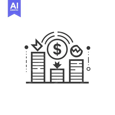 Financial growth and investment  icon with dollar sign