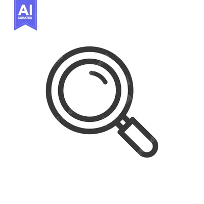 Popular premium asset: Sleek Magnifying Glass Icon: Minimalist Design for Search and Discover