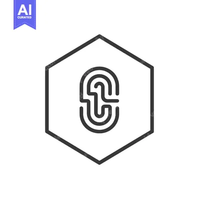 Popular premium asset: Fingerprint Icon Inside a Hexagon