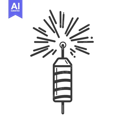 Popular premium asset: A stylized illustration depicts a pyrotechnic device with radiant line