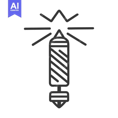 Aset premium populer: A stylized black and white image of a firework exploding