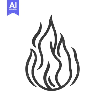 Aset premium populer: A stylized illustration depicting the visual representation of burning