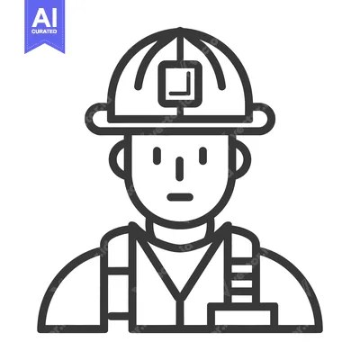 Aset desain premium: A simplified illustration depicts a firefighter in protective equipmen