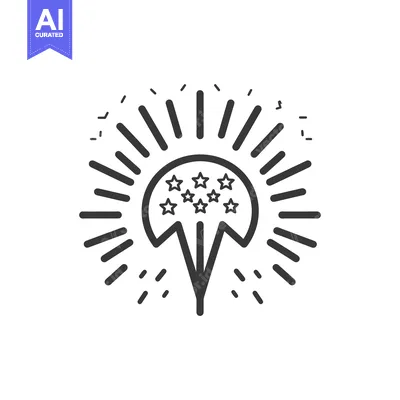 Aset premium populer: Fireworks Display with Stars and Sparkles