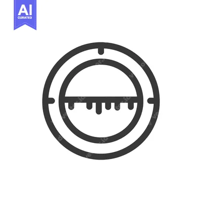 Aset premium populer: Abstract Circular Icon with Vertical Lines, Minimalist Design, Dark Gr