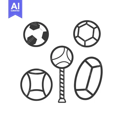 Aset premium populer: Five Different Types of Balls in a Row