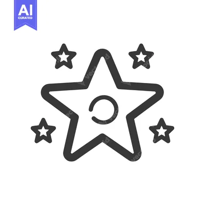 Aset premium populer: Five-Pointed Star with Circle and Surrounding Stars