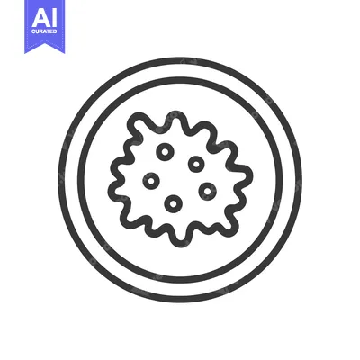 Popular premium asset: Stylized Virus Icon: Circular Design with Spiked Edges and Spots