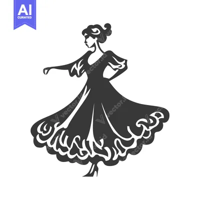 Popular premium asset: A stylized silhouette shows a graceful woman dancing with elegance