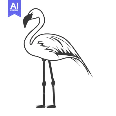 Popular premium asset: A stylized illustration of a flamingo bird standing proudly