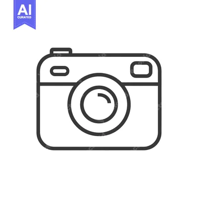 Premium design asset: Minimalist Camera Icon: Clean Line Art Photography Symbol
