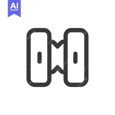 Aset desain premium: Minimalist Dumbbell Icon: Bold Outline, Fitness Symbol, Clean Design