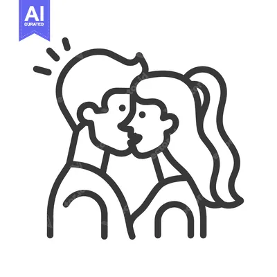 Popular premium asset: Two people are embracing close together in a romantic moment