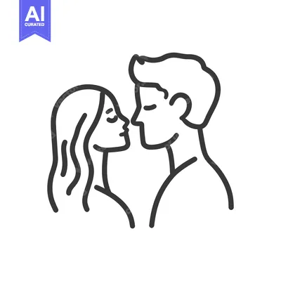 Aset premium populer: Two people sharing a tender moment in a loving embrace
