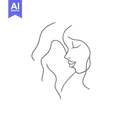 Popular premium asset: A simple line drawing depicts a woman with closed eyes