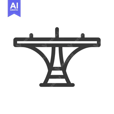 Popular premium asset: Minimalist Icon of a Modern Observation Tower Structure on White