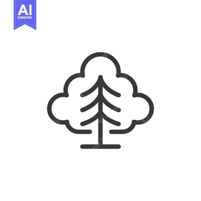 Popular premium asset: Minimalist Tree Icon: Simple Line Art of Nature's Beauty