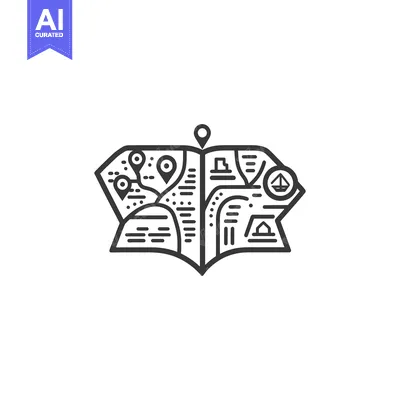 Aset premium populer: Folded Map with Pin and Location Markers