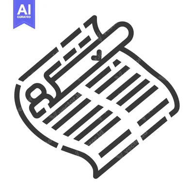 Aset desain premium: Folded Paper Document With Lines And A Heart Symbol