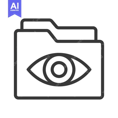 Aset premium populer: Eye Icon Embedded in a Folder, Data Privacy Concept