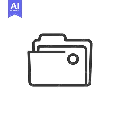 Popular premium asset: Minimalist Folder Icon: Clean Line Art for Data Storage and Organizati