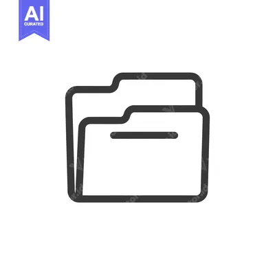 Popular premium asset: Minimalist Folder Icon: Clean Line Art for Digital Organization