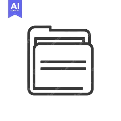 Aset premium populer: A graphic representation of two document folders stacked together