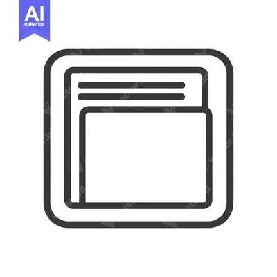 Aset desain premium: An illustrative vector drawing of a digital document folder icon