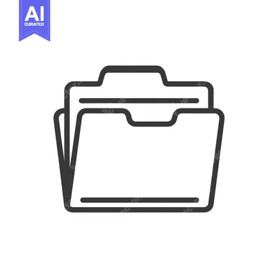 Popular premium asset: Minimalist Folder Icon: Clean, Bold Line Art for Data Storage