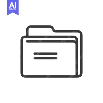 Popular premium asset: Minimalist Folder Icon: Clean Line Art for Data Storage and Organizati