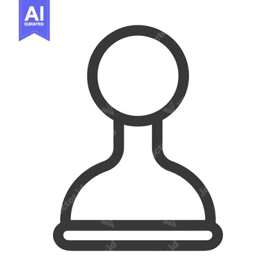 Simple stylized stamp illustration depicting a basic rounded shape on