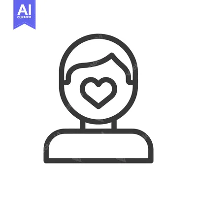 Popular premium asset: A person with a heart shape inside their smiling face