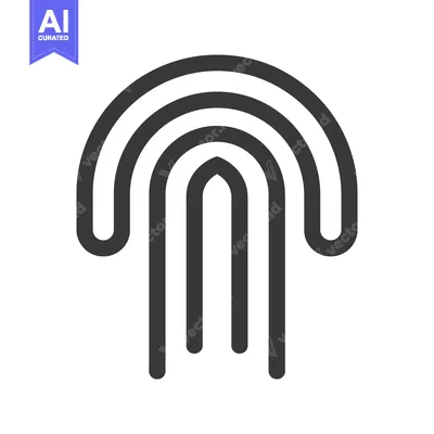 Aset desain premium: Simple abstract logo design featuring multiple curved parallel lines