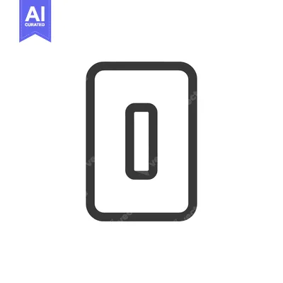Aset premium populer: Minimalist Rectangular Frame with Rounded Corners and Central Line