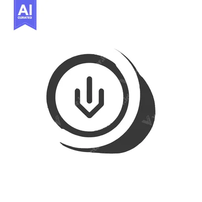 Aset premium populer: Grunge Style Power Button Icon with Circular Brush Strokes