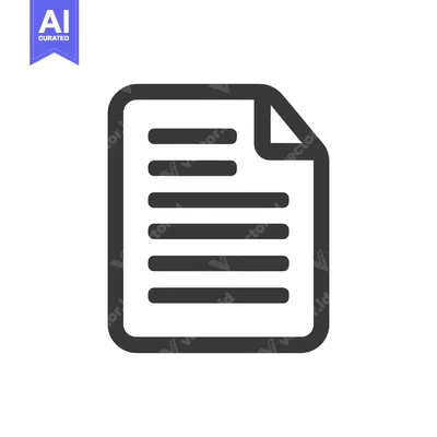 Popular premium asset: Simple Document Icon with Folded Corner and Text Lines