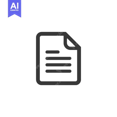 Premium design asset: Minimalist Document Icon: Clean Design with Rounded Corners and Text L