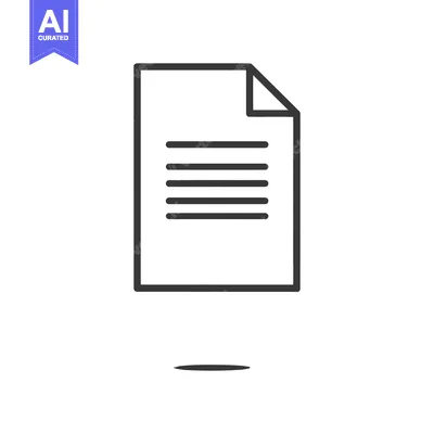 Aset premium populer: Minimalist Document Icon with Folded Corner and Shadow Detail