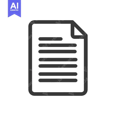 Popular premium asset: Minimalist Document Icon with Text Lines and Rounded Corners in Dark G
