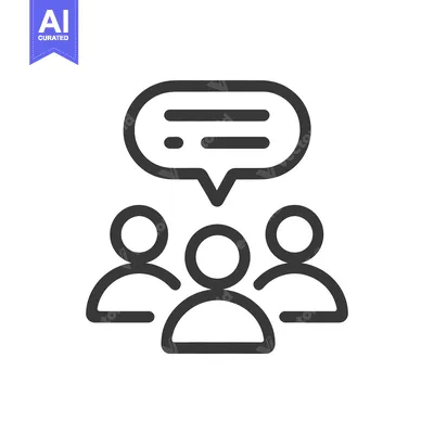 Popular premium asset: Group Discussion Icon: Teamwork, Communication, and Shared Ideas in Mi