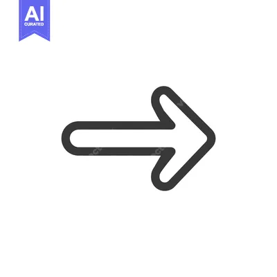 Popular premium asset: Simple Dark Gray Arrow Pointing Right on White Background
