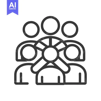 Aset premium populer: Four People Holding a Circle with Spokes