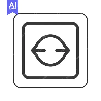 Aset desain premium: Schematic Symbol of Electrical Outlet Type C, Dark Gray on White