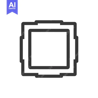 Aset premium populer: Stacked Square Icon: Minimalist Design with Rounded Corners and Bold L
