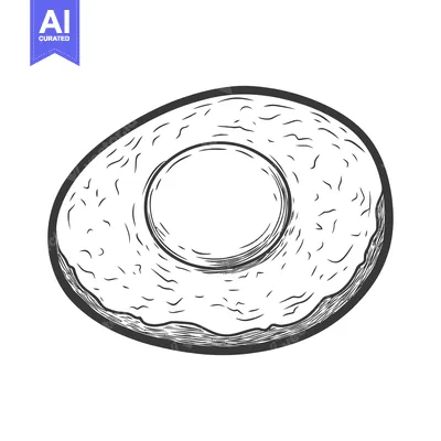Aset premium populer: Black and white illustration of an avocado half in the image